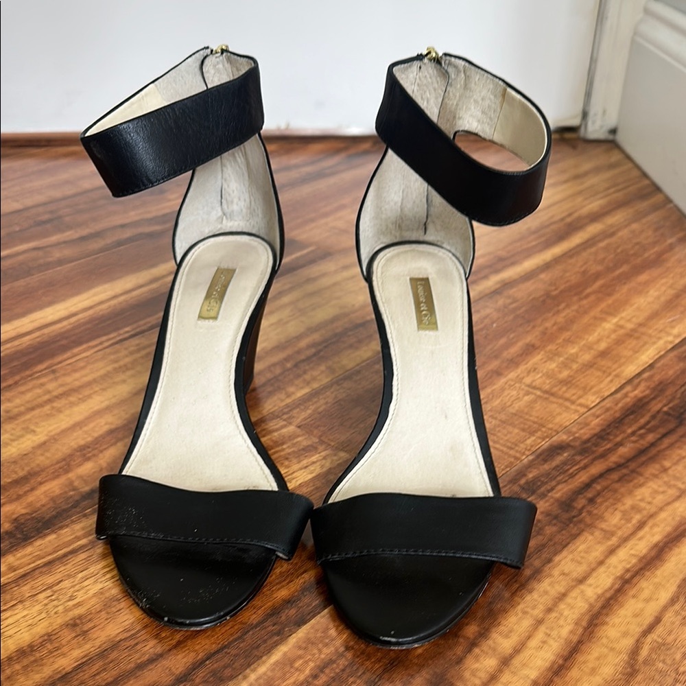 Louise et Cie Black Ankle Strap Sandals size 10